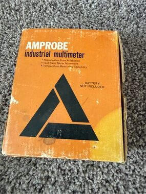 Antique Amprobe Industrial Multimeter - Orange Box